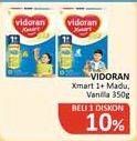 Promo Harga VIDORAN Xmart 1+ Madu, Vanilla 350 gr - Alfamidi