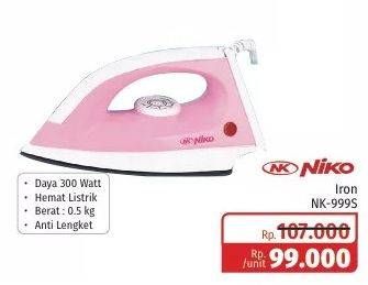 Promo Harga NIKO NK 999S | Dry Iron  - Lotte Grosir
