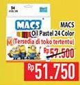 Promo Harga MACS Oil Pastel 24 pcs - Hypermart