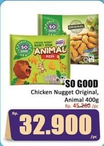 Promo Harga So Good Chicken Nugget Original, Animal 400 gr - Hari Hari