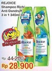 Promo Harga REJOICE Shampoo Rich, Anti Dandruff 340 ml - Indomaret