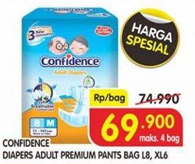 Promo Harga Confidence Adult Diapers Pants L8, XL6 6 pcs - Superindo