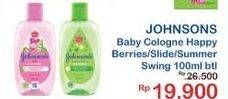 Promo Harga JOHNSONS Baby Cologne Happy Berries, Slide, Summer Swing 100 ml - Indomaret