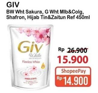 GIV Body Wash Sakura, Mulberry & Collagen, Saffron, Tin & Zaitun 450ml