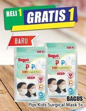 Promo Harga BAGUS Surgical Mask Kids 5 pcs - Hari Hari