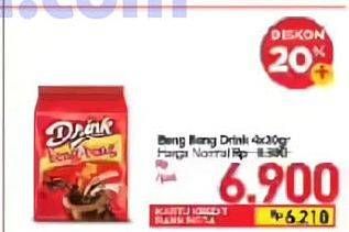 Promo Harga Beng-beng Drink per 4 sachet 30 gr - Carrefour