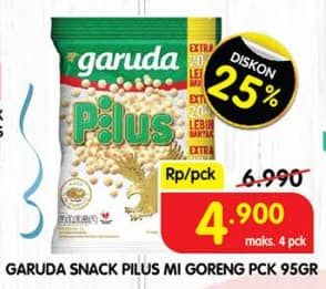 Promo Harga Garuda Snack Pilus Mi Goreng 95 gr - Superindo