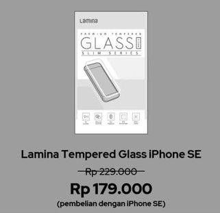 Promo Harga LAMINA Premium Tempered Glass IPhone SE  - iBox