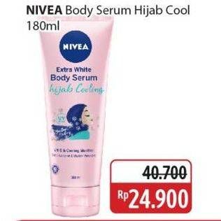 Promo Harga Nivea Body Serum Extra White Hijab Cooling 180 ml - Alfamidi