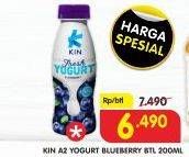 Promo Harga KIN Fresh Yogurt Blueberry 200 ml - Superindo