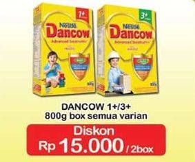 Promo Harga DANCOW Excelnutri 1+/3+ All Variants per 2 box 800 gr - Indomaret