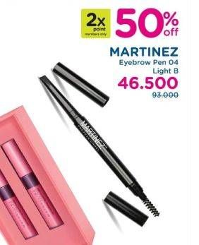 Promo Harga MARTINEZ Eyebrow Pen 04 Light B  - Watsons