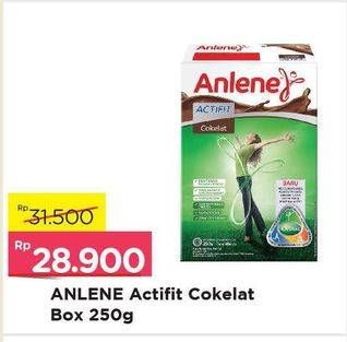 Promo Harga ANLENE Actifit Susu High Calcium Cokelat 250 gr - Alfamart