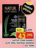 Promo Harga Natur Hair Tonic Aloe Vera, Gingseng 90 ml - Superindo