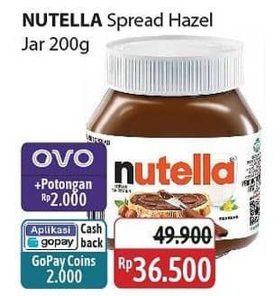 Promo Harga Nutella Jam Spread Chocolate Hazelnut 200 gr - Alfamidi