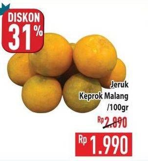 Promo Harga Jeruk Keprok Malang per 100 gr - Hypermart