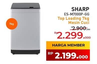 Promo Harga Sharp ES-M7000P-GG  - Yogya