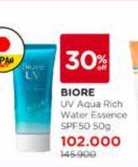 Promo Harga BIORE UV Aqua Rich Watery Essence SPF 50 50 gr - Watsons