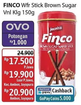 Promo Harga Finco Wafer Stick 150 gr - Alfamidi