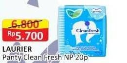 Promo Harga Laurier Pantyliner Cleanfresh NonPerfumed 20 pcs - Alfamart