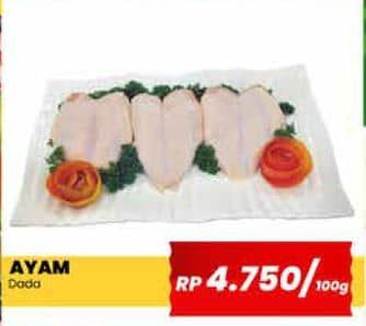 Promo Harga Ayam Dada Boneless per 100 gr - Yogya