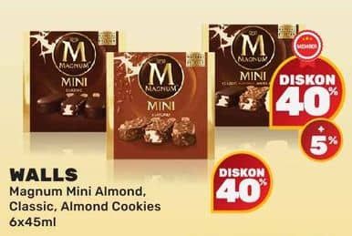 Promo Harga Walls Magnum Mini Almond, Classic Almond, Classic Almond White per 6 pcs 45 ml - Yogya