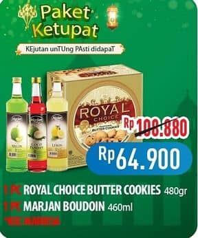 Promo Harga Danish Royal Choice + Marjan Syrup Boudoin  - Hypermart