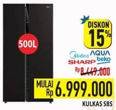 Promo Harga Midea, Aqua, Sharp, Beko  - Hypermart