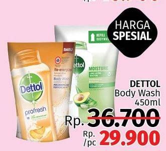 Promo Harga DETTOL Body Wash 450 ml - LotteMart