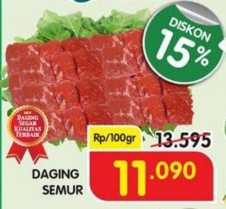 Promo Harga Daging Semur per 100 gr - Superindo