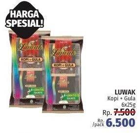 Promo Harga Luwak Kopi + Gula per 9 sachet 25 gr - LotteMart