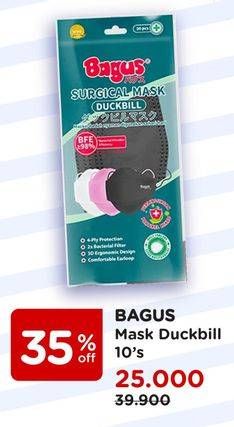 Promo Harga BAGUS Surgical Mask Duckbill 10 pcs - Watsons