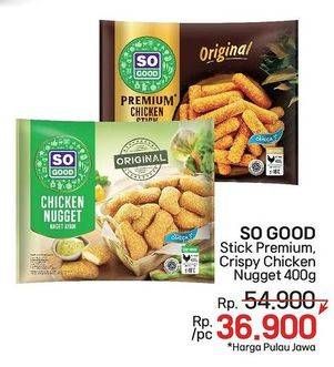 Promo Harga So Good Chicken Stick Premium/Crispy Chicken Nugget   - LotteMart