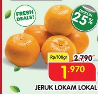 Promo Harga Jeruk Lokam Lokal per 100 gr - Superindo