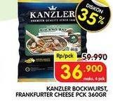 KANZLER Bockwurst, Frankfuter Cheese 360 g