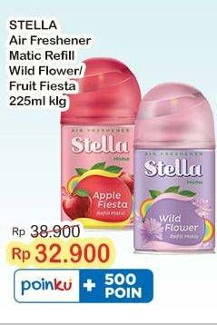Promo Harga Stella Matic Refill Wild Flower, Fruit Fiesta 225 ml - Indomaret