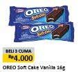 Promo Harga OREO Soft Cake Vanilla per 3 pcs 16 gr - Alfamart