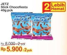 Promo Harga JETZ Stick Snack Chocofiesta per 2 pouch 40 gr - Indomaret
