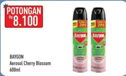 Promo Harga BAYGON Insektisida Spray Cherry Blossom 600 ml - Hypermart