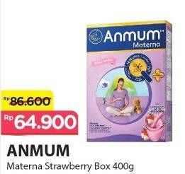 Promo Harga ANMUM Materna Strawberry White Chocolate 400 gr - Alfamart