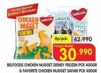 Promo Harga Belfoods Chicken Nugget Frozen / Favorite Chicken Nugget Safari  - Superindo