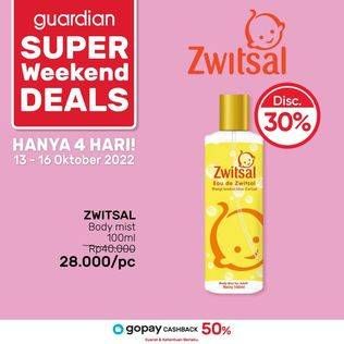 Promo Harga Zwitsal Body Mist For Adult 100 ml - Guardian