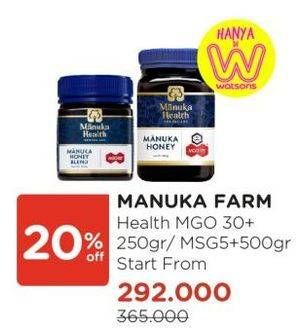 Harga Manuka Honey Health/Manuka Farm MGS 5+