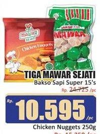 Promo Harga TIGA MAWAR SEJATI Bakso Sapi Super 150 gr - Hari Hari