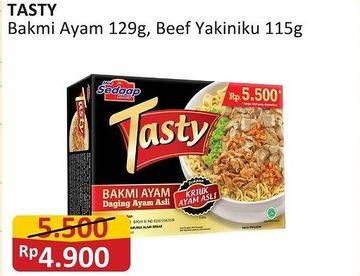 Promo Harga Sedaap Tasty Bakmi Ayam, Beef Yakiniku 115 gr - Alfamart