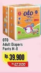 Promo Harga OTO Adult Diapers Pants M8 8 pcs - Alfamart