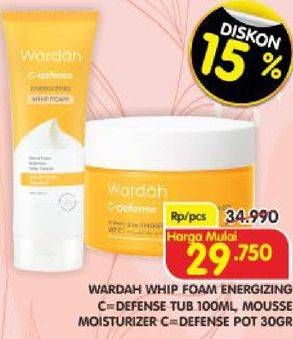 Promo Harga WARDAH C Defense Energizing Creamy Wash 100 ml - Superindo