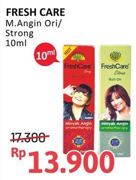 Promo Harga FRESH CARE Minyak Angin Aromatherapy Citrus, Hot Strong 10 ml - Alfamidi