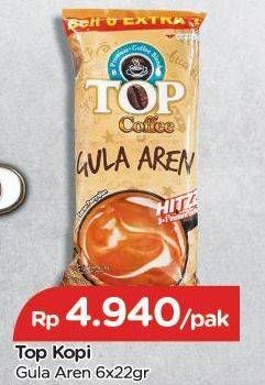 Promo Harga TOP COFFEE Gula Aren per 6 sachet 22 gr - TIP TOP