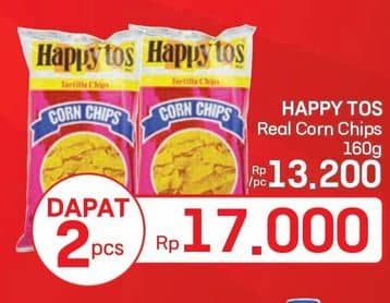 Promo Harga Happy Tos Tortilla Chips Merah 160 gr - LotteMart